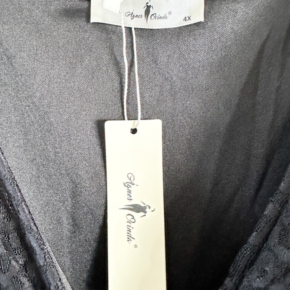 NWT Agnes Orinda Plus Size V Neck Swing A-Line Cocktail Dress - Picture 7 of 8